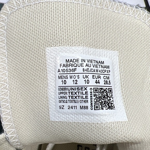 Converse‎ Chuck Taylor All Star Shoes M10/W12 CTAS High A10536F True Nature - Picture 9 of 9